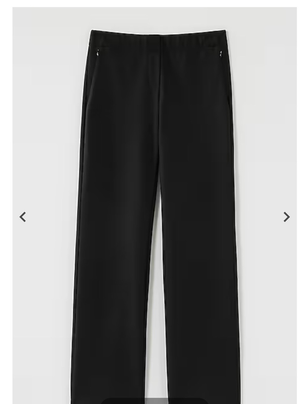 JJILL Classic Ponte Straight-Leg Black Women's Pants